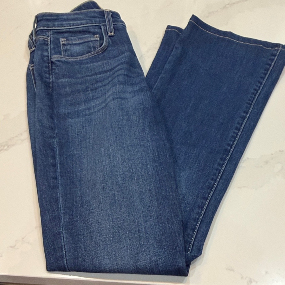 L'AGENCE Blue Flare Leg Jeans